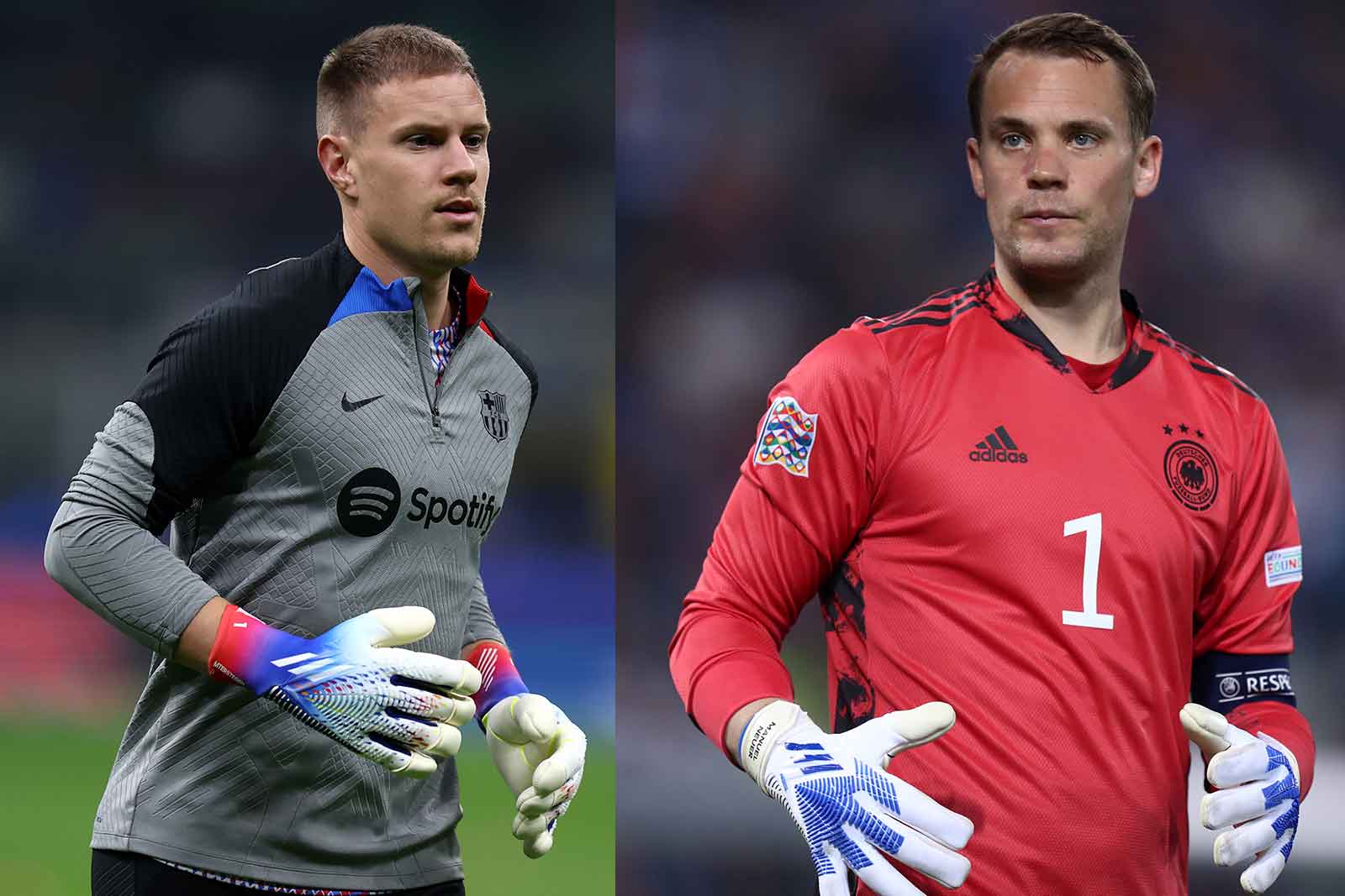 Neuer oder ter Stegen - Wer wird Deutschlands Nr.1 bei der EM 2024? (Copyright depositphotos.com)