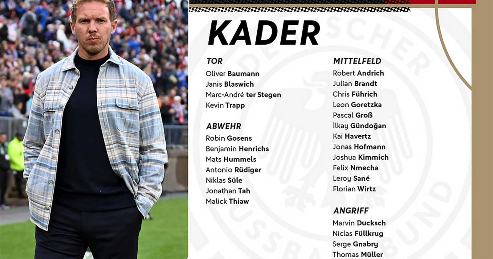 Der DFB Kader im November 2023
