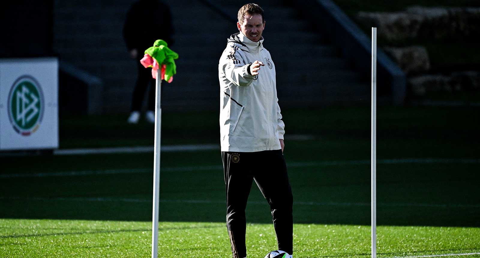 Bundestrainer Julian Nagelsmann beim DFB-Training am 15. November 2023 in Frankfurt am Main, (Photo by Kirill KUDRYAVTSEV / AFP)