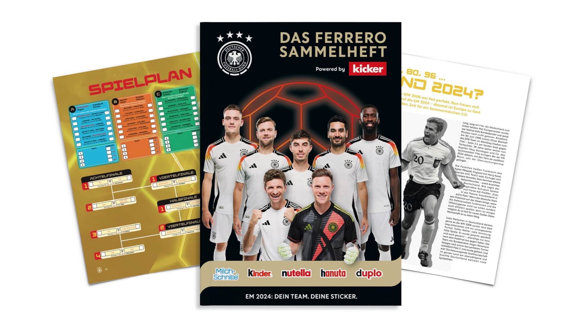 Duplo & Hanuta EM Sammelheft - Start frei für die Sticker der Deutschen Nationalmannschaft
