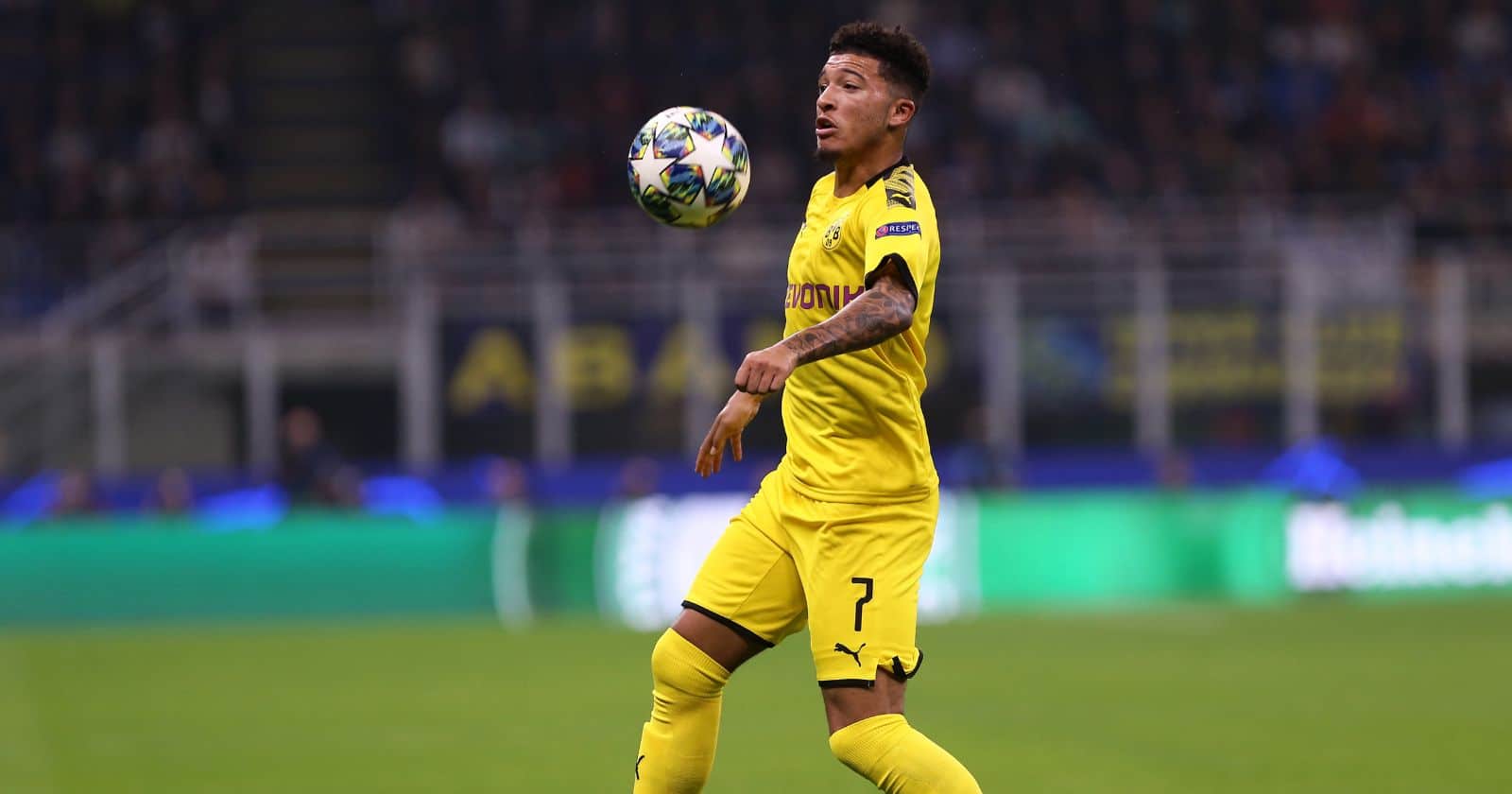 BVB'S Englands Nationalspieler Jadon Sancho kommt immer besser in Schwung (Foto Depositphotos.com)